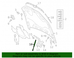 Audi A8 19-25 Hood Shock Absorber