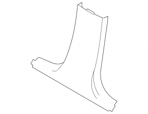 Center pillar trim lower left BMW 3 F30 12-18 black