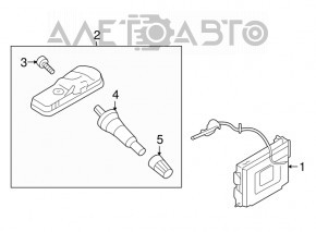 Wheel Pressure Sensor Kia Soul 14-19