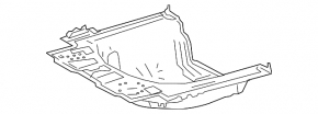 Trunk trough Toyota Camry v70 18-24 FWD