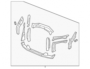 TV radiator panel Acura MDX 07-13