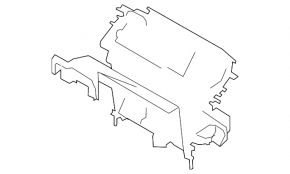 The bare heater housing of the BMW X5 F15 16-18 plug-in air conditioner with 4-zone control