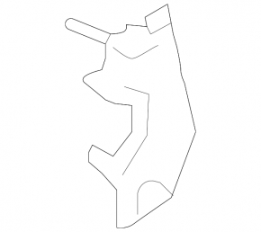 Front left fender bracket Kia Forte 19-24