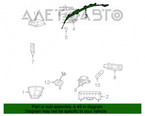Airbag airbag side curtain left Dodge Challenger 15-19 rest