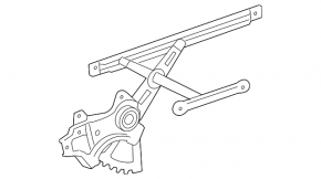 Front right window lift mechanism for Toyota RAV4 06-12