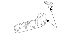 Left side passenger seat trim for Toyota Camry v50 12-14 beige, broken mount, needs cleaning