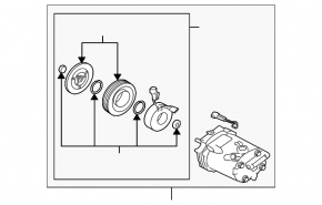 Air Conditioning Compressor Mitsubishi Outlander 14-16 3.0