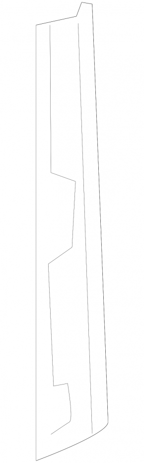 Front pillar trim, middle left, Audi Q3 83A 19-25, black