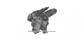 Rear wiper linkage with motor Chevrolet Equinox 18-21