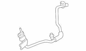 Air conditioning hose compressor-heater second Lexus IS250 IS300 IS350 06-13