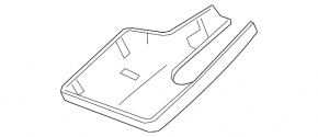 Chevrolet Bolt 17 interior mirror trim - black, 2 parts