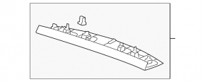 Upper Trunk Door Trim Buick Encore 13-19 Black