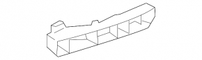 Front Bumper Grille Bracket Right Porsche Panamera 14-16