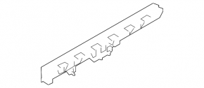 Rear bumper mount central Porsche Panamera 14-16