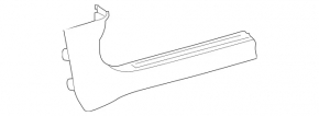 Front left inner door sill trim for Mercedes A-class V177 19-22 black