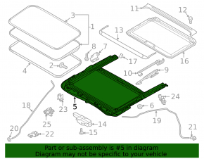 Hatch mechanism frame Mazda 6 14-21