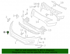 Ford Transit Connect MK2 19-23 Front Bumper Tow Hook Cover Black