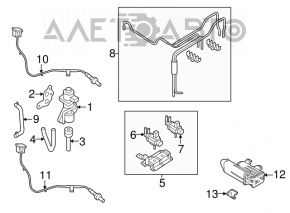 Naked charcoal canister absorber for Mazda3 MPS 2013