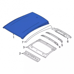 Metal roof Ford Mustang Mach-E 21-26 on the body