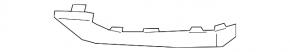 Right rear bumper molding for Land Rover Range Rover Evoque 19-23 for parking sensors, S SE