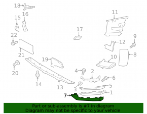 Right rear bumper molding for Land Rover Range Rover Evoque 19-23 for parking sensors, S SE