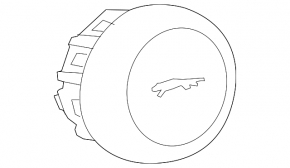 Airbag in steering wheel driver Jaguar F-Pace X761 17 black