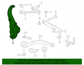 Front left axle Jaguar F-Pace X761 17-21