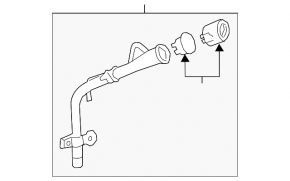 Fuel filler neck Acura MDX 17-20 rest