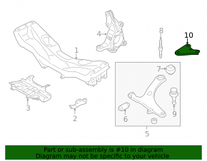 Front subframe burdock right Subaru Impreza WRX GH 08-14