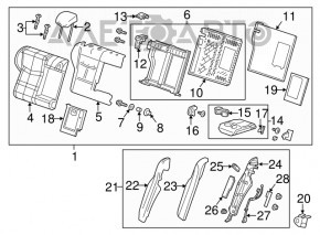 Front Left Side Member Fang Ford Edge 15-24