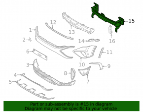 Front bumper reinforcement VW Taos 22-25