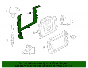 Bracket ECU unit engine computer Honda CRV 17-20 1.5T