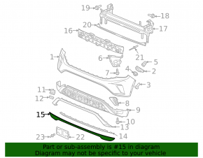 Front Bumper Lip Extension for VW Atlas 21-23