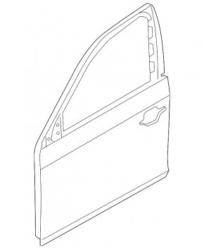 Door bare front left BMW 5 F10 11-16