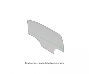 Front right door glass Chevrolet Trax 15-22