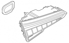 Lamp inside trunk lid left Audi A6 C8 19- without animation