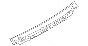 Front bumper mount, central upper, BMW 7 G70 23-25 M package
