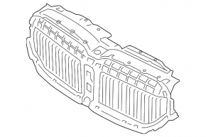 Upper radiator deflector blinds for BMW 7 G11 G12 20-22
