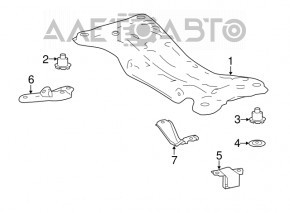 Rear subframe for Toyota Avalon 13-18