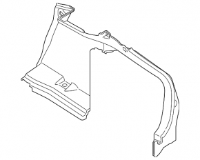 Arch trim right lower BMW 4 F36 15-20 Gran Coupe, black