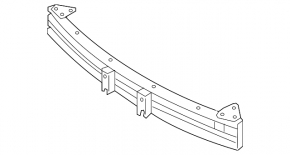 Front Bumper Reinforcement Nissan Leaf 18-22