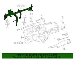 Infiniti QX30 17-19 Torpedo Reinforcement Pipe