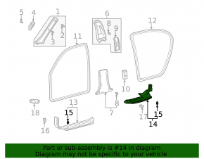 Door sill trim rear left Lexus ES300 ES330