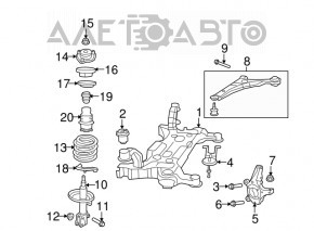 Shock absorber support front right Chrysler Pacifica 17-