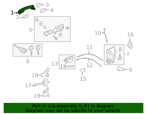 Toyota Highlander 14-16 right outer front door handle