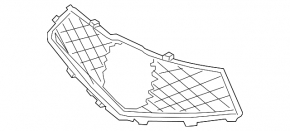 Grille mesh grill Acura MDX 17-20 rest