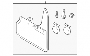 Rear mudguards (2 pcs.) for Audi Q3 83A 19-25