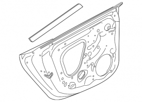 Door assembly rear left Audi A5 F5 17- 5D