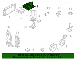 Head unit bracket for Audi A3 22-25