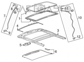 Sunroof Curtain Buick Encore 13-16 Ser